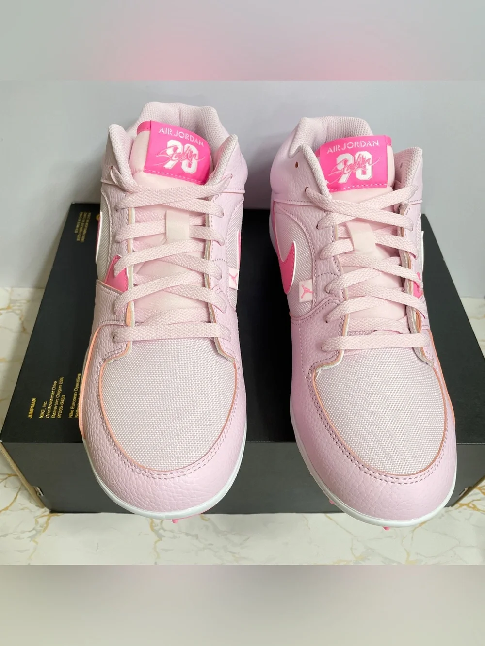 Nike Air Jordan Stadium 90 Low TD Football Cleats Sizes 11 & 15 Pink HQ0210-600